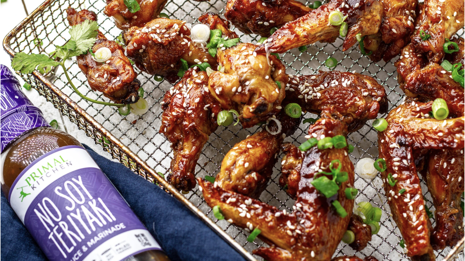 Image of Air Fryer Teriyaki Chicken Wings and Drummies