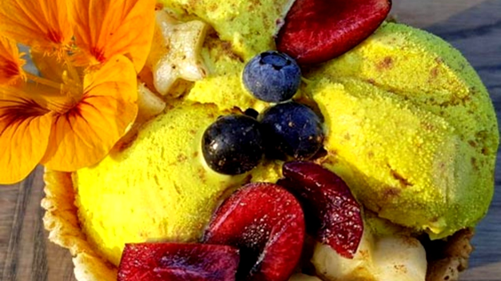 Image of Modified Bee Pollen Golden Milk No Churn Ice Cream