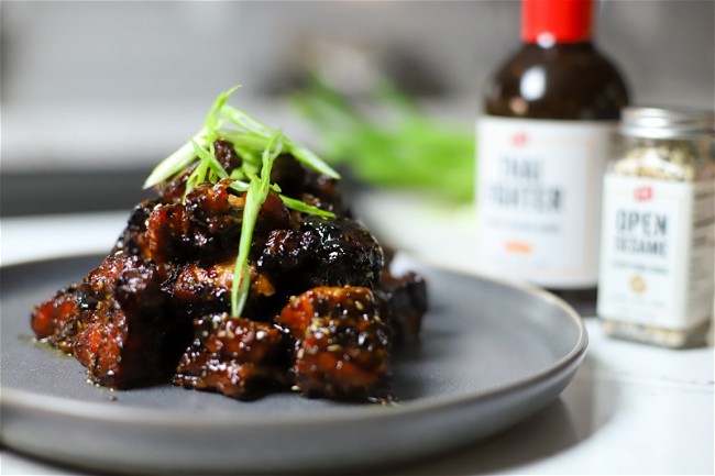 Image of Ginger Teriyaki Pork Belly Burnt Ends