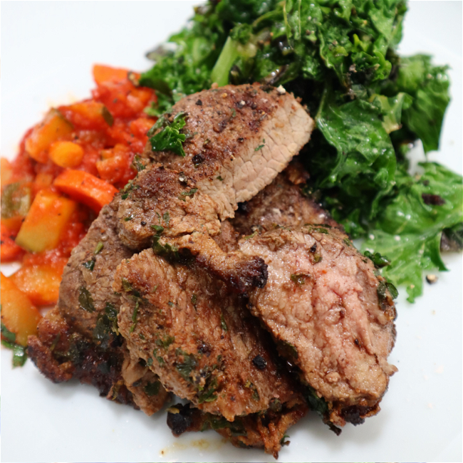 Image of Lamb Steak with Middle Eastern Rub