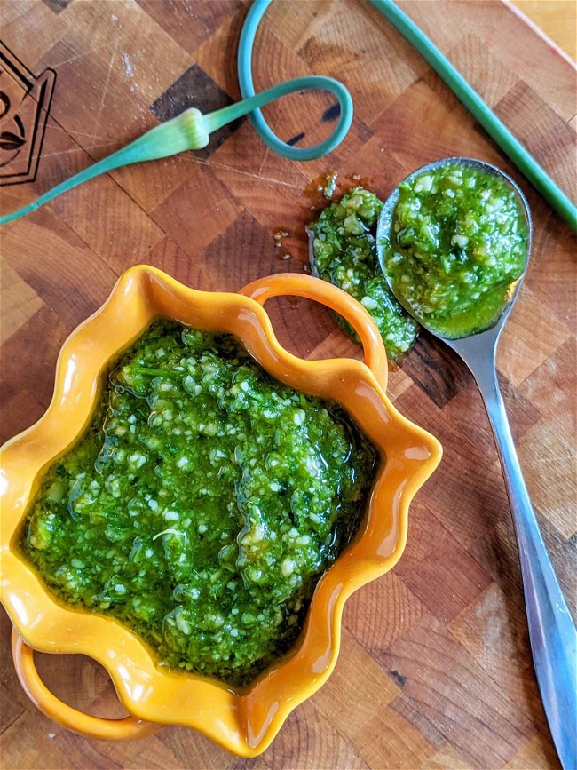 Image of Garlic Scape Pesto