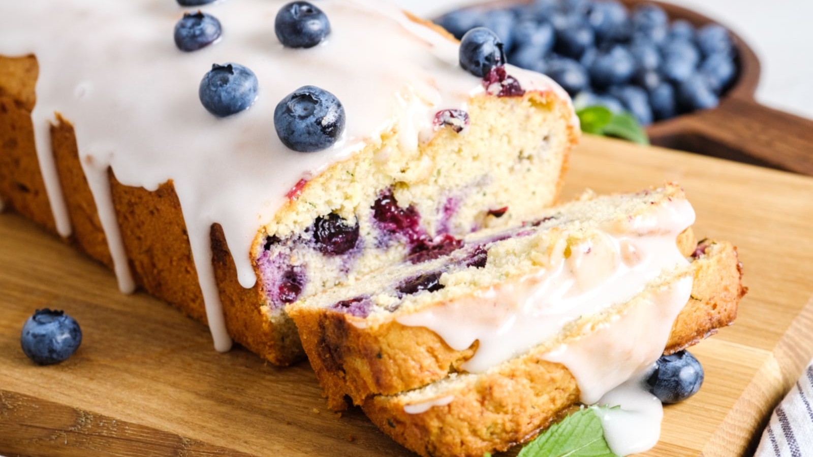 Keto Lemon-Blueberry Zucchini Bread