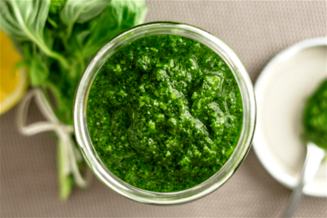 Image of Kale Walnut Pesto Recipe