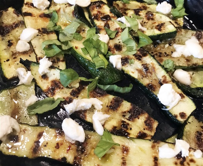 Image of Grilled Zucchini & Mozzarella Salad