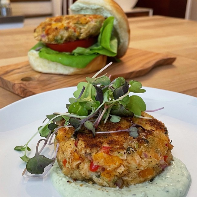 Image of Green Queen Spiced Salmon Cakes