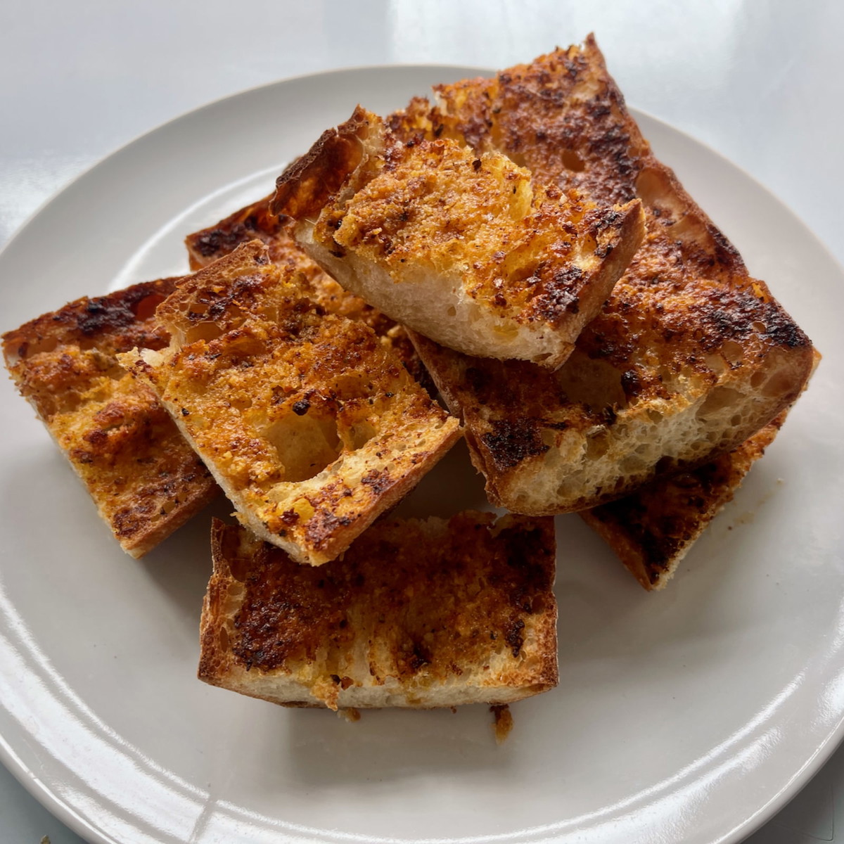 Tomato and Parmesan Garlic Bread