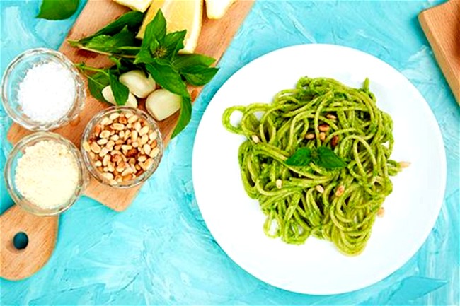 Image of Recipe for Green Spaghetti