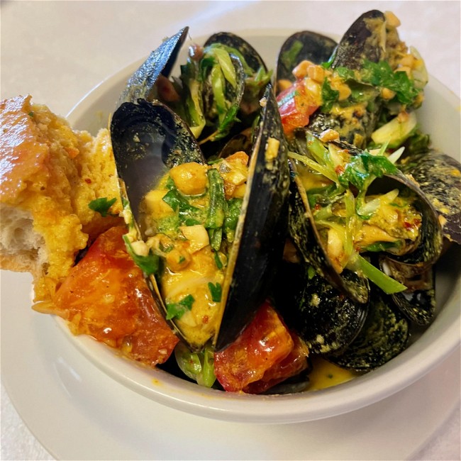 Image of Penang Coconut Curry Mussels