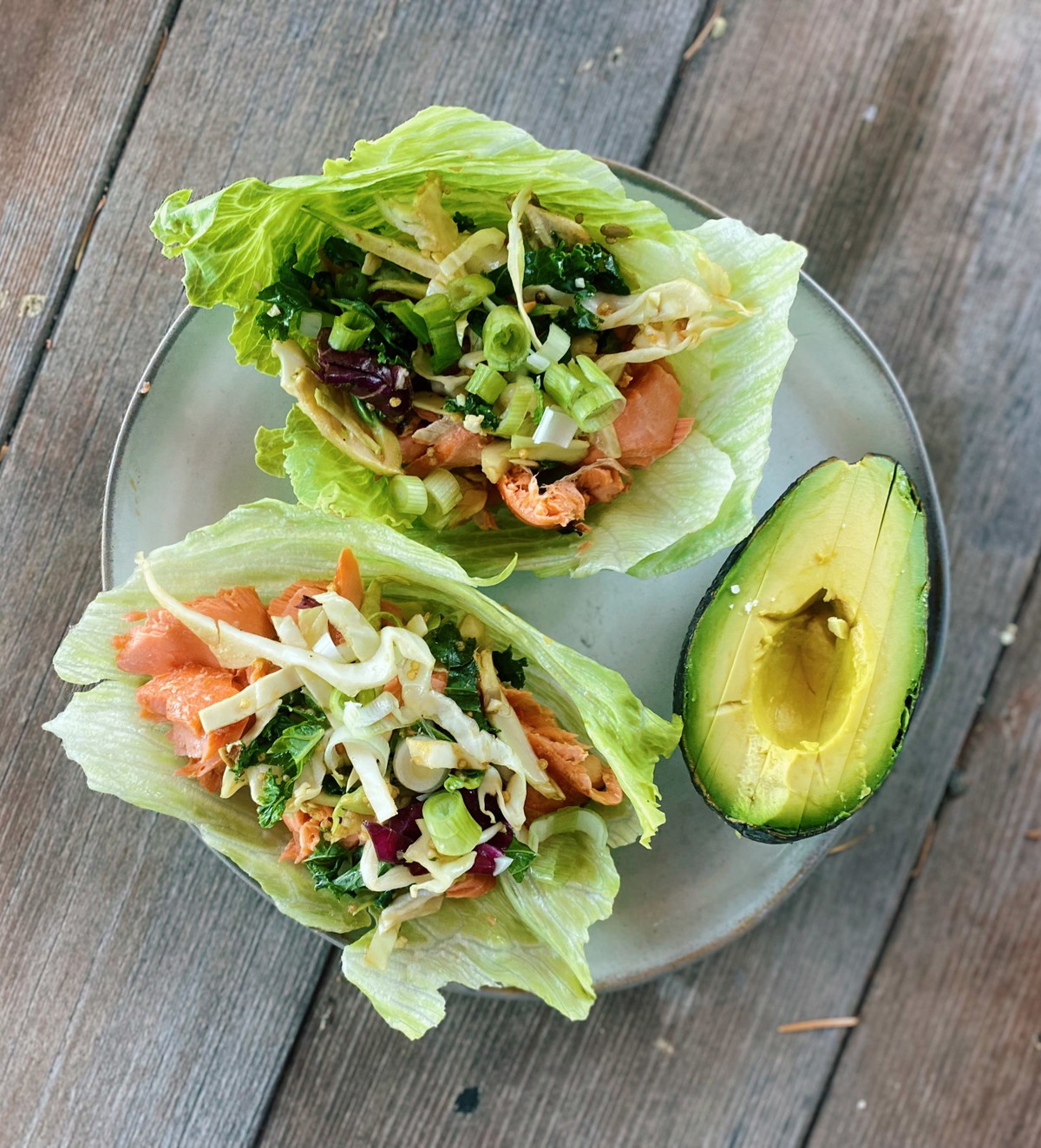 Sockeye Salmon Lettuce Cups