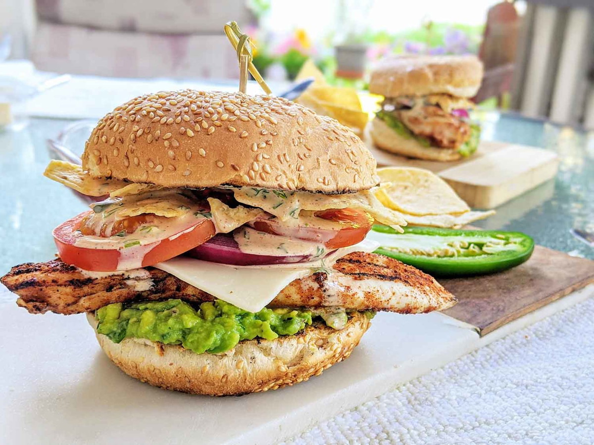 Mexican Chicken Burger
