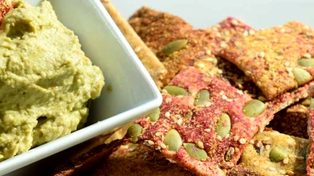 Image of Vegan Sourdough Whole Wheat Rye Crackers