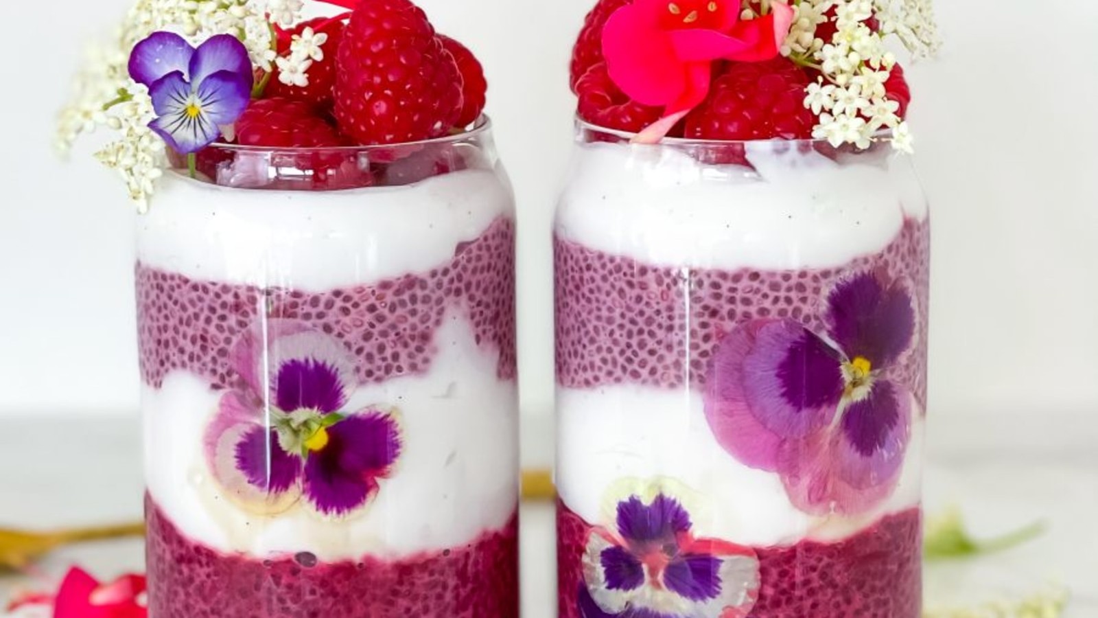 Image of Beetroot Strawberry Chia Pudding