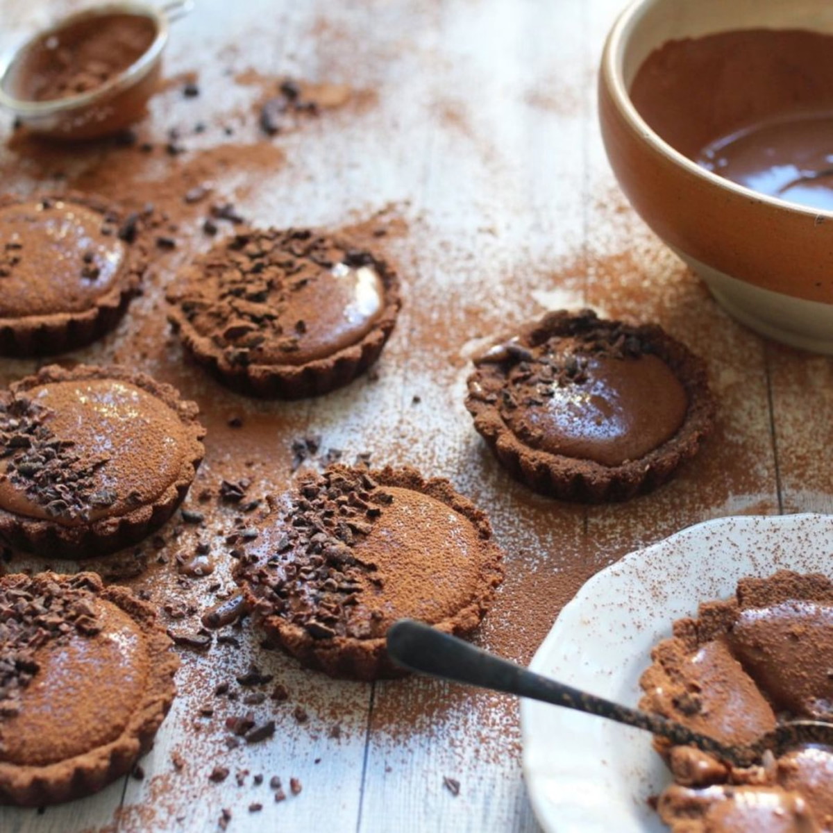 Chocolate mousse tartlets 