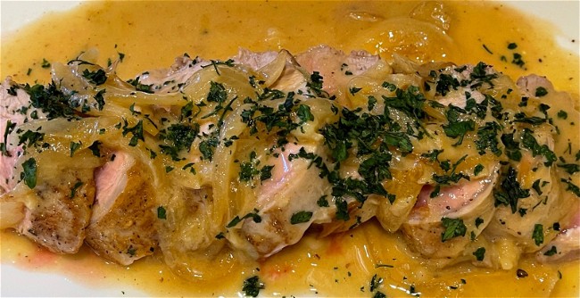 Image of Smothered Pork Tenderloin Recipe