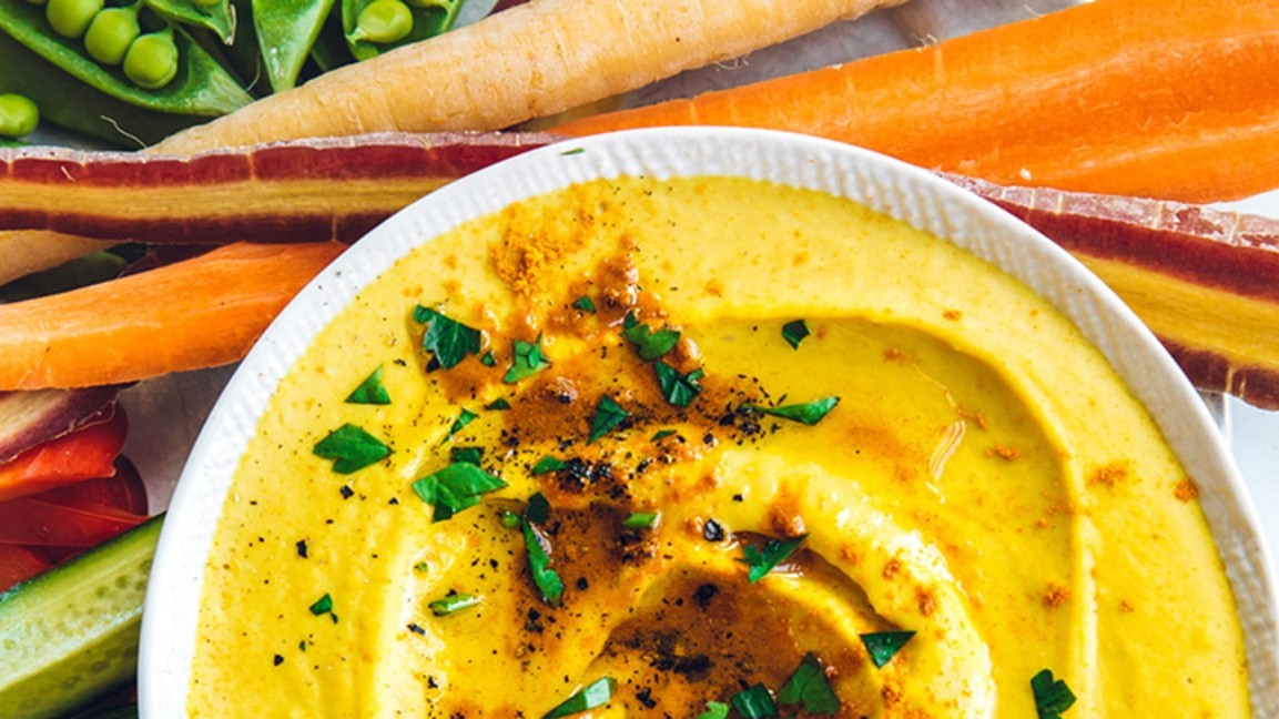 Image of Turmeric White Bean Hummus & Summer Crudite