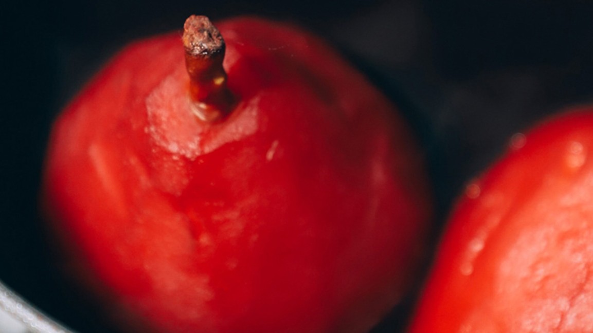 Image of Red Wine Poached Pears