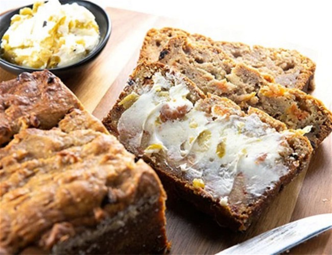 Image of Sweet Potato Bread with Hatch Pepper Compound Butter