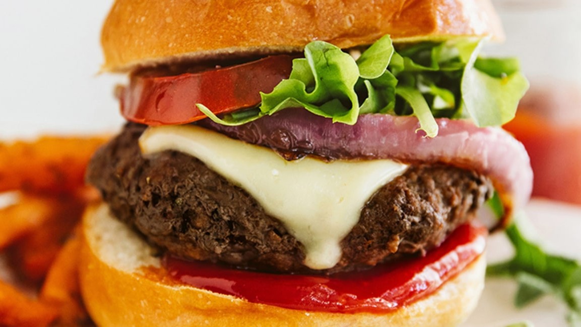 Image of Classic Cheeseburger with Sweet Potato Fries