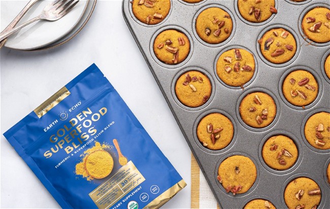 Image of Gluten-Free Golden Spiced Mini Muffins Recipe
