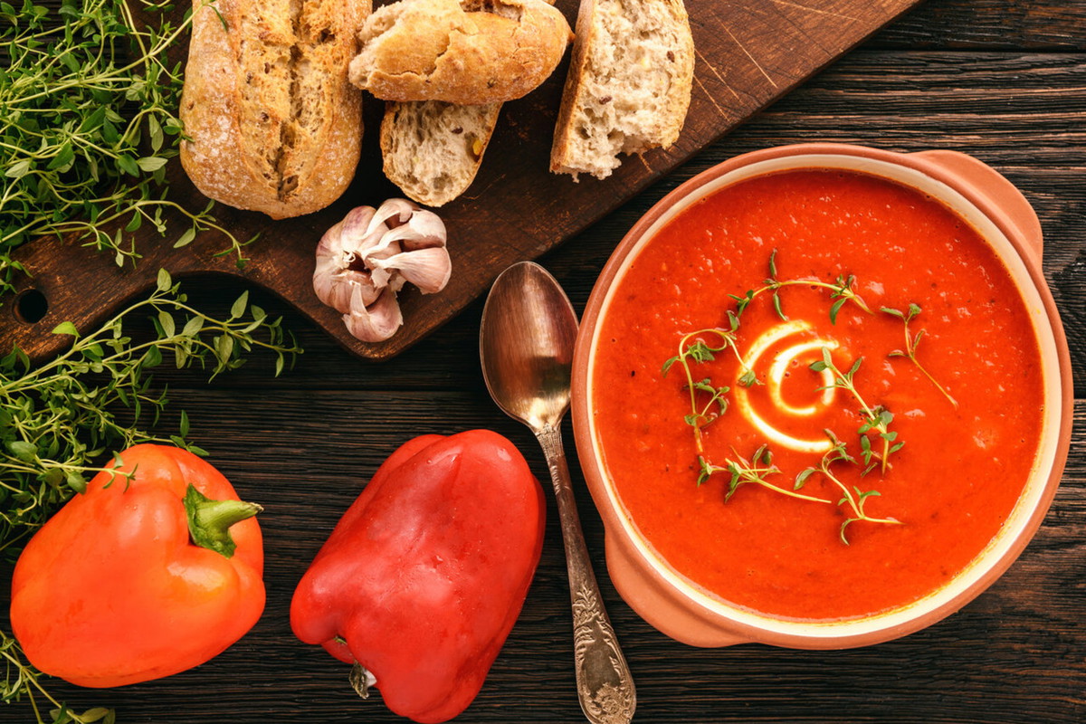 Roasted Red Pepper & Tomato Soup