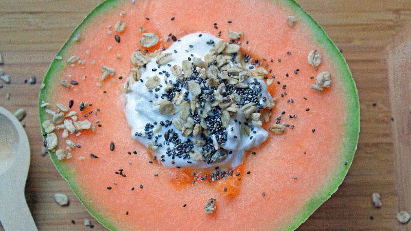 Image of Cantaloupe Breakfast Bowl with Crunch