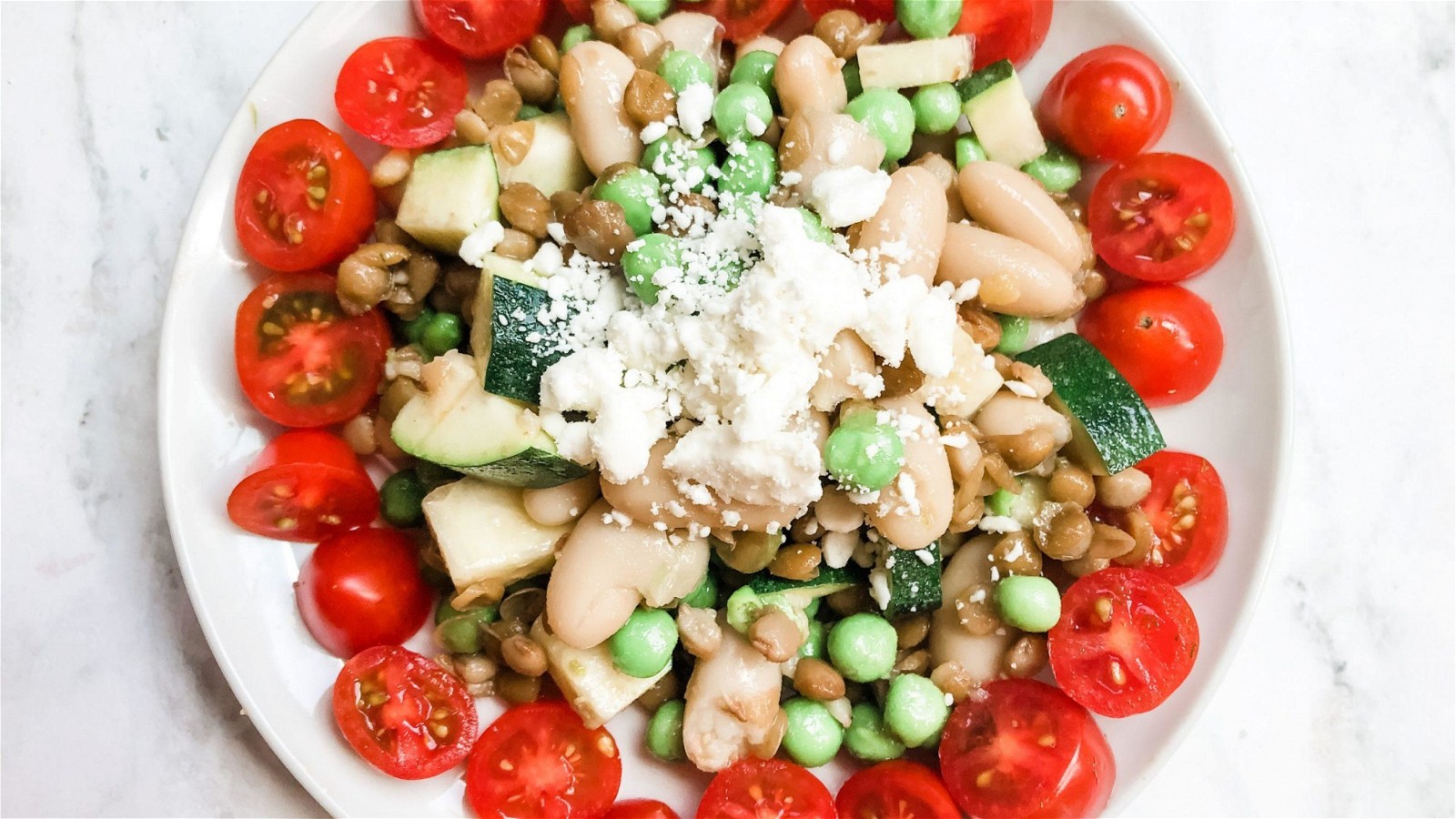 Image of Mixed bean and lentil salad