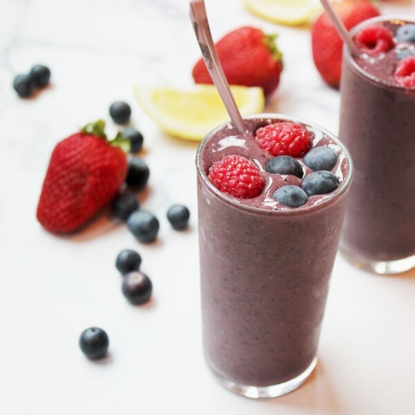 Berry Protein Smoothie - Real Food Whole Life