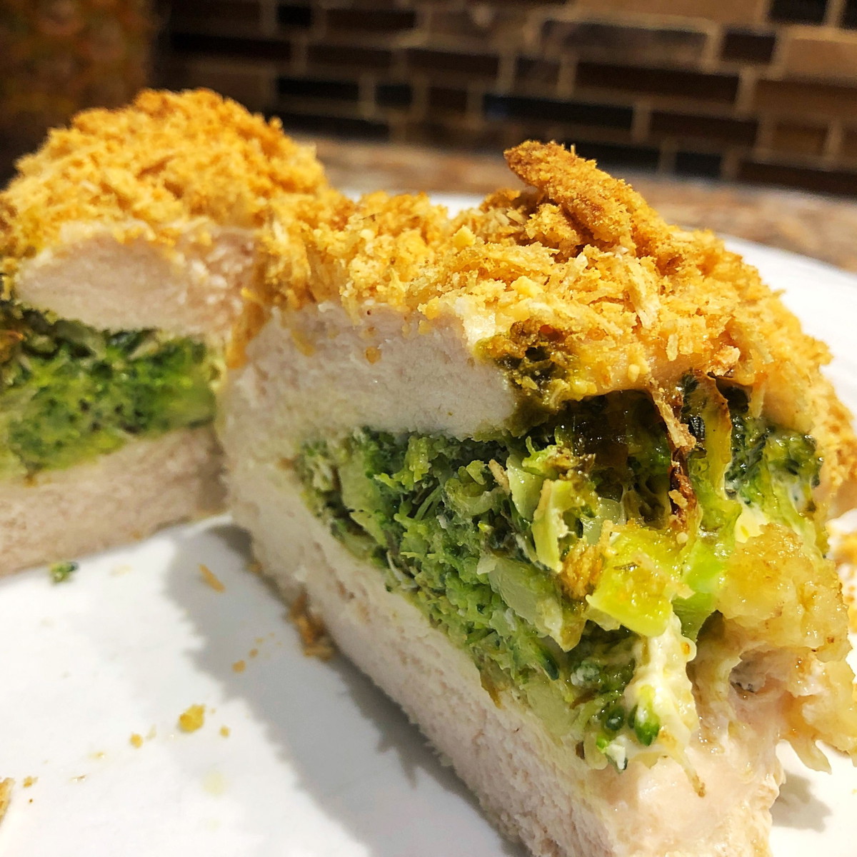 Poitrine de poulet farcie au brocoli
