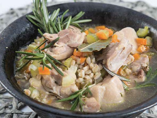 Image of Chicken Soup with Farro and Vegetables