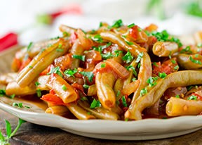 Image of Green Beans with Stewed Tomatoes