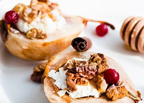 Image of Ginger Pears with Mascarpone Cream