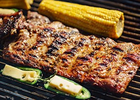 Image of Pork Spare Ribs with Zucchini and Corn