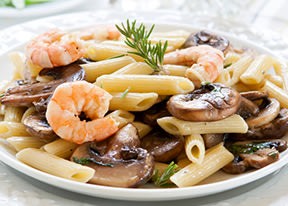 Image of Pasta with Shrimp & Mushrooms