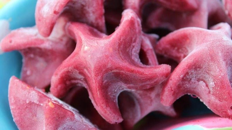 Image of Frozen Raspberry Pineapple Dog Treats