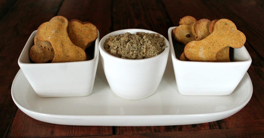 Banana and Pumpkin Dog Treats
