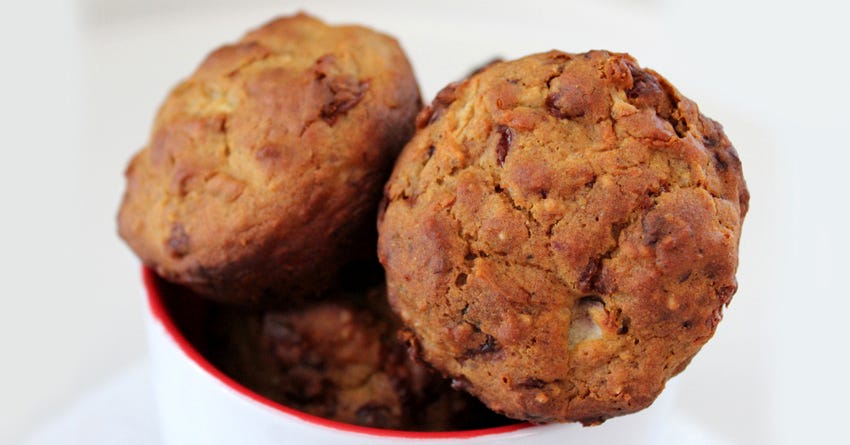 Cheese and Apple Dog Muffins