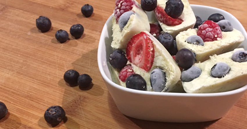 Bone Broth and Berry Pup Pops