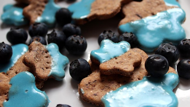 Image of Delicious Blueberry and Banana Dog Treat Recipe