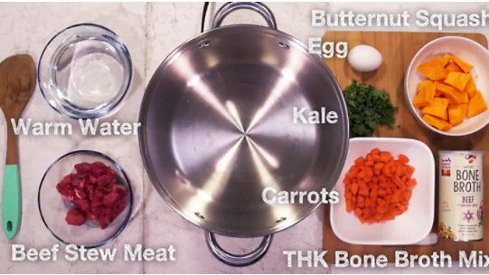 Image of Easy Autumn Power Bowl Recipe for Dogs
